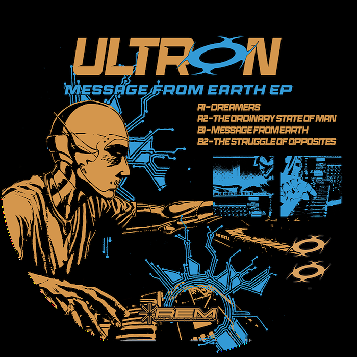 ( REM 003 ) ULTRON - Messge From Earth EP ( 12" ) REM Records